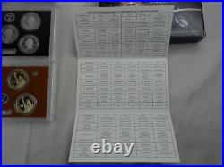 (10) 2014-S US Mint Silver Proof Sets with COA & Box 140 Coins Wholesale Lot