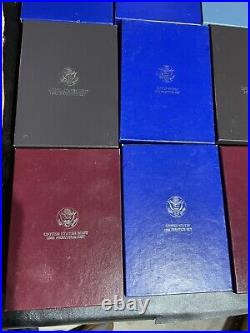 15 Silver Prestige Mint Sets With Boxes And Certificates