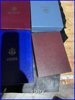 15 Silver Prestige Mint Sets With Boxes And Certificates