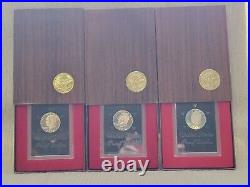 15 Silver Proof Brown Box Eisenhower Dollars $1 1972,72,74 240720