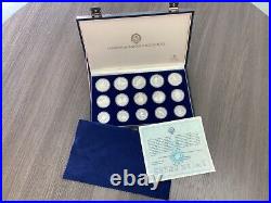 15 Silver Proof Coins Set Sarajevo 1984 Olympic Games Mint Box Coa L72
