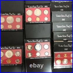167 PROOF Sets in Original Boxes 915 Total PROOF Coins Silver NOT JUNK DRAWER