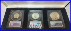 1776-1976S SILVER PCGS GEM PROOF BICENTENNIAL 3pc AUTOGRAPHED SET IN DISPLAY BOX 1776-1976S SILVER PCGS GEM PROOF BICENTENNIAL 3pc AUTOGRAPHED SET IN DISPLAY BOX