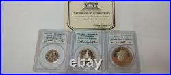 1776-1976S SILVER PCGS GEM PROOF BICENTENNIAL 3pc AUTOGRAPHED SET IN DISPLAY BOX 1776-1976S SILVER PCGS GEM PROOF BICENTENNIAL 3pc AUTOGRAPHED SET IN DISPLAY BOX