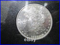 1882-CC Morgan Silver Dollar UNCirculated PROOF LIKE IN GSA HOLDER W BOX & PAPER