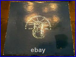 1886-1986 Statue of Liberty Centennial Collection Set 90% Silver withBox & Papers