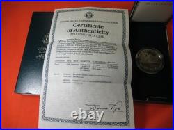 1890-1990 EISENHOWER Centennial PROOF U. S. Silver Dollar with Box & COA