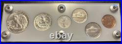 1942 6 Coin US Mint PROOF Set Gem Coins in White Capital Holder Display Box