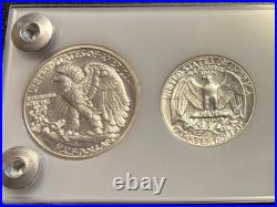 1942 6 Coin US Mint PROOF Set Gem Coins in White Capital Holder Display Box