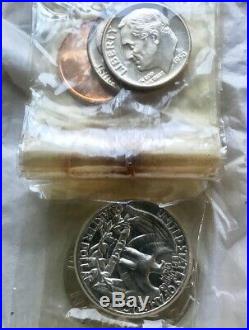 1950 Silver PROOF BOX Set 5 Coins US Mint 1c 5c 10c 25c 50c Orig. Box & cello