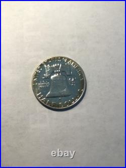 1952 5 COIN SILVER US BOX PROOF SET in Original box Nice toning