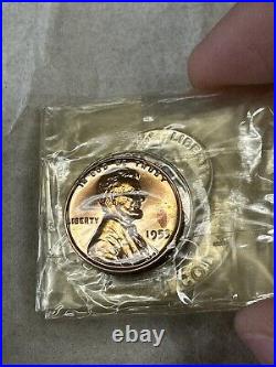 1953 U. S Mint Silver Proof Set, 5 coins, original box & cellophane