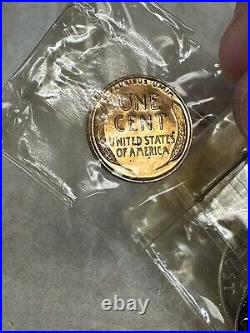 1953 U. S Mint Silver Proof Set, 5 coins, original box & cellophane