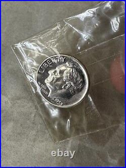 1953 U. S Mint Silver Proof Set, 5 coins, original box & cellophane