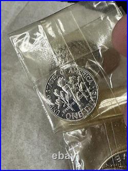1953 U. S Mint Silver Proof Set, 5 coins, original box & cellophane