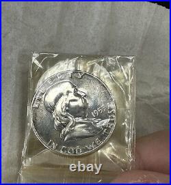 1953 U. S Mint Silver Proof Set, 5 coins, original box & cellophane