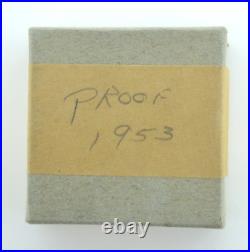 1953 Us Silver Proof Set 90% Silver Coins In Original Mint Box