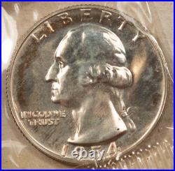 1954 5 Coin Silver Boxed Proof Set Gem Proof In Original Box! Fresh & Original