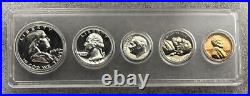 1954 5 Silver Coin Proof Set in Whitman Proof Set Holder BOX-CS1