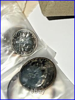 1954 SILVER PROOF SET OGP Green Box 5 Coin Set US Mint Intact WOW! NICE Tone