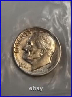 1954 Silver Proof Set Coins Dollar Half Quarter Dime Nickel Lincoln Cent & Box