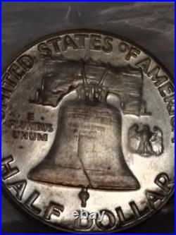 1954 Silver Proof Set Coins Dollar Half Quarter Dime Nickel Lincoln Cent & Box