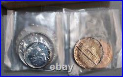1954 US Proof Set 5 Coin Set 3 Silver Coins and Box 1c-50c All Original 1954 US Proof Set 5 Coin Set 3 Silver Coins and Box 1c-50c All Original