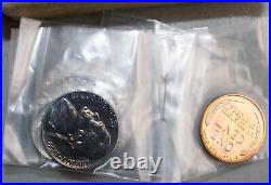 1954 US Proof Set 5 Coin Set 3 Silver Coins and Box 1c-50c All Original 1954 US Proof Set 5 Coin Set 3 Silver Coins and Box 1c-50c All Original