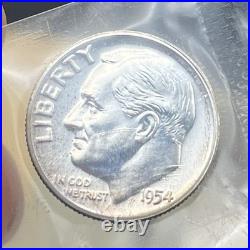 1954 US Silver Coin Proof Set Original Mint Box Doubled Die Obverse FS-101