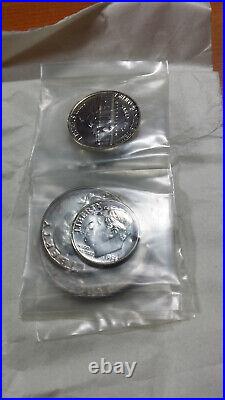 1954 U. S. Mint Silver Proof Set 5 Beautiful Coins Original Box & Wrapping
