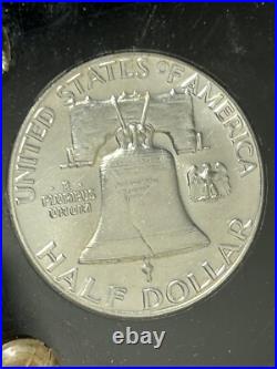 1955 5 Silver Coin Proof Set In Proof Set Plastic Holder BOX-CS1