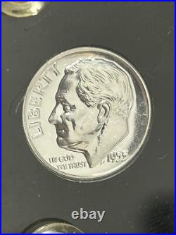 1955 5 Silver Coin Proof Set In Proof Set Plastic Holder BOX-CS1