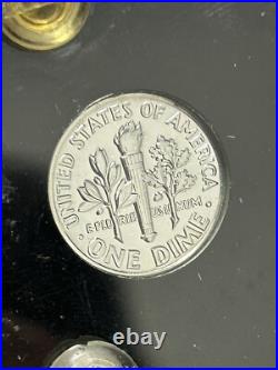 1955 5 Silver Coin Proof Set In Proof Set Plastic Holder BOX-CS1