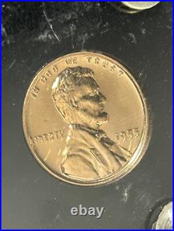 1955 5 Silver Coin Proof Set In Proof Set Plastic Holder BOX-CS1