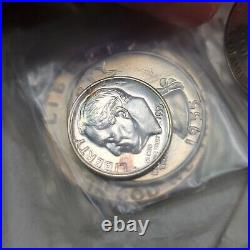 1955 SILVER PROOF SET OGP Green Box 5 Coin Set US Mint Intact Plastic F1128