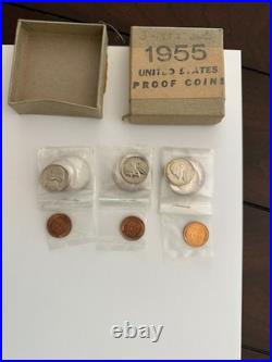 1955 Silver Proof U. S. Mint Original Set withBox