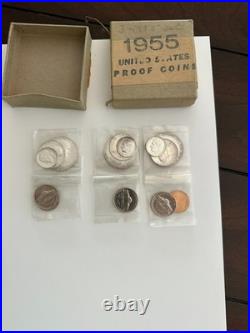 1955 Silver Proof U. S. Mint Original Set withBox