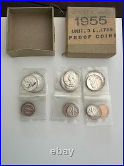 1955 Silver Proof U. S. Mint Original Set withBox