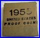 1955 US Mint Silver Proof Coin Set Original Box Tissue Uncirc Uncirculated