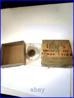 1955 US SILVER PROOF SET IN ORIGINAL MINT BOX AND ORIGINAL PACKAGING Uncertified