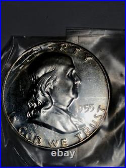 1955 US SILVER PROOF SET IN ORIGINAL MINT BOX AND ORIGINAL PACKAGING Uncertified