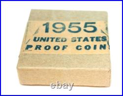 1955 US Silver Proof Set in Original Box & Packaging 1c-50c 103WEJ