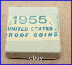 1955 US Silver Proof Set in Original Box & Packaging 1c-50c 103WEJ