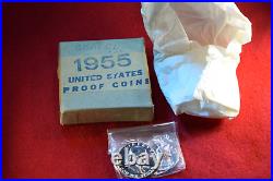 1955 Us Silver Proof Set In Original Mint Box With Original Mint Packaging! #40 1955 Us Silver Proof Set In Original Mint Box With Original Mint Packaging! #40