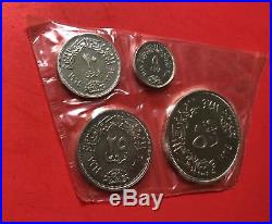 1964 -egypt- 4 Unc Sealed Silver Proof Coins, Nice Red Box. Rare. Low Mintage
