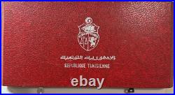 1969 Franklin Mint PROOF Republic of Tunisia Sterling Silver 10 Coin Set in Box