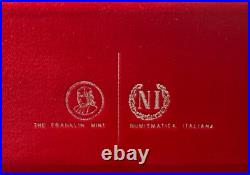 1969 Franklin Mint PROOF Republic of Tunisia Sterling Silver 10 Coin Set in Box