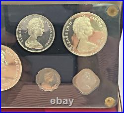 1970 Silver Proof Set Bahama With Box & COA