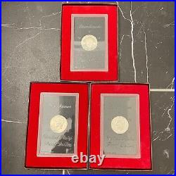 1971-1974 S Proof Esenhower 9 Brown Box Lot 40% Silver Ike Dollar Coin