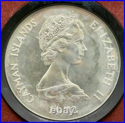 1972 Cayman Islands $25 Silver Proof QEII & Philip Anniversary Box COA-1.52 ASW